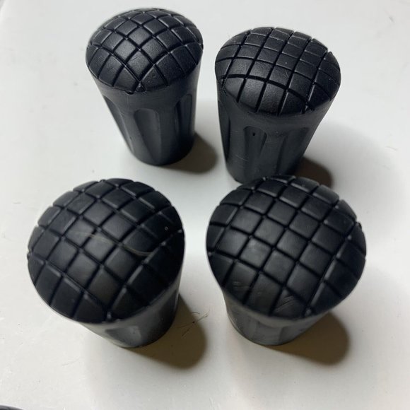 Pack Of 6 TrailBuddy Walking Stick Tips Replacement Rubber Cane Tips - Picture 4 of 4